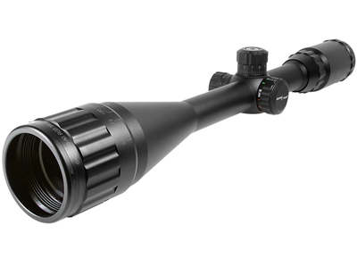 CenterPoint Adventure Class 6-24x50AO Rifle Scope, Red/Green Ill. Reticle, 1" Tube