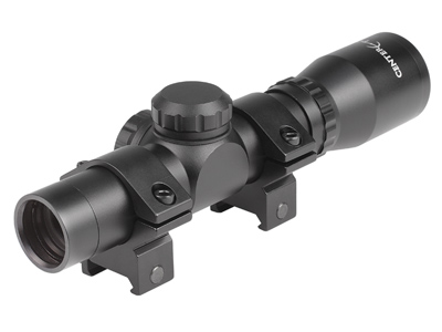 CenterPoint Adventure Class 2x20 Pistol Scope, Duplex Reticle, 1" Tube, Weaver Rings