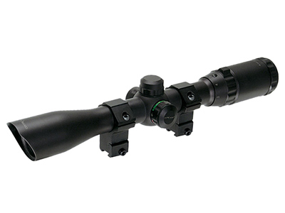 CenterPoint Optics 3-9x32 Rifle Scope, Illuminated Mil-Dot Reticle, 1/4 MOA, 1" Tube, 3/8" Dovetail Rings