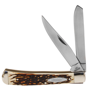 Daisy Folding Pocketknife, 3-3/8" Clip Point Blade & Spey Point Blade 