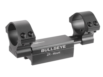 Bullseye ZR 1-Pc Mount, 30mm Rings, Weaver, 0.04" Droop Compensation, Recoil Compensation