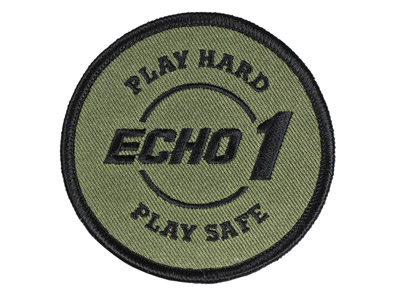 Echo1 Round Velcro Patch, OD Green