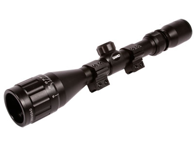 Gamo 3-9x40 AO Rifle Scope, 30/30 TV Reticle, 1/4 MOA, 1" Tube, 11mm Rings