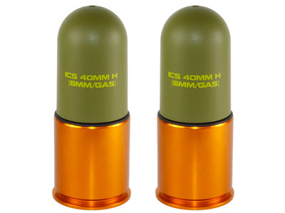 ics lightweight airsoft grenade shells 40mm 70 rd go launcher christmas