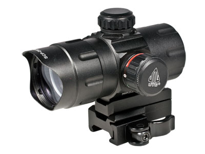 Refurbished 1x32.5mm ITA Combat Red/Green Dot Sight, 1/2 MOA, 38mm Tube, Riser, Quick-Detach Weaver/Picatinny Mount