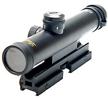 Leapers 4x28 Mini Size AR-15 Scope with Bullet Drop Compensator
