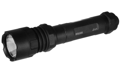 UTG Tactical LED Flashlight, 200 Lumens, 5 Functions, Handheld, Lanyard & Batteries