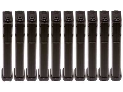 Magpul PTS Green Label EMAG Magazines, Fits M4/M16 Series Airsoft Rifles, 75 Rds, Black, 10pk 