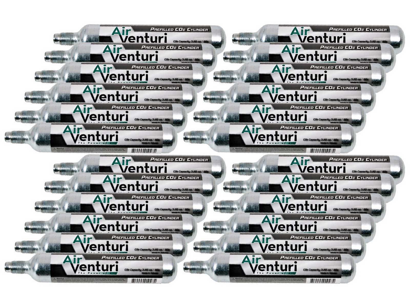 Air Venturi 90g CO2 Cylinder Bulk Pack, 24ct