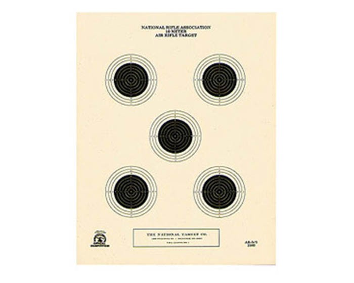 National Target 5 Bull Center Air Rifle Target