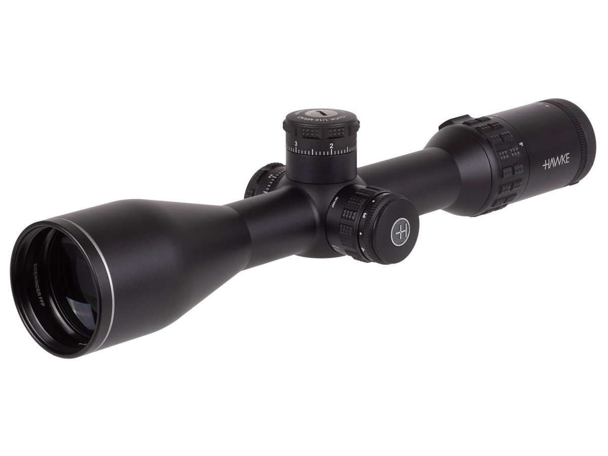 Refurbished Hawke Sidewinder 30 FFP 4-16x50, Illuminated Half Mil Reticle, 30mm Tube