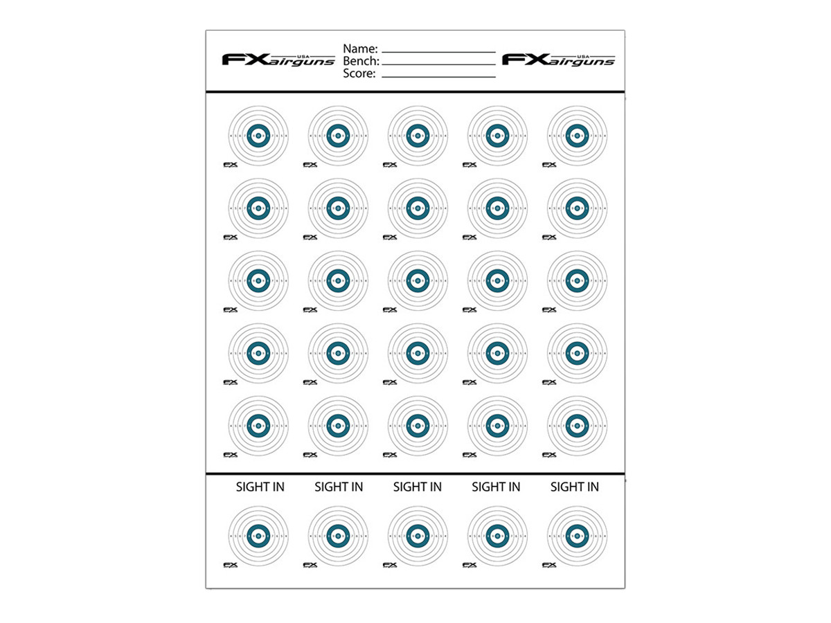 FX Airguns 100 Yard Benchrest Targets 3' x 4' - 3 Pack