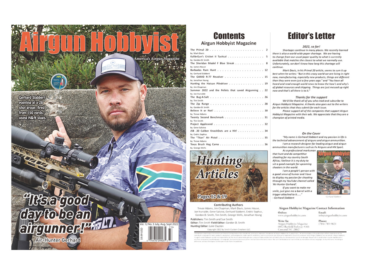 Airgun Hobbyist Magazine 3rd Qtr. 2022