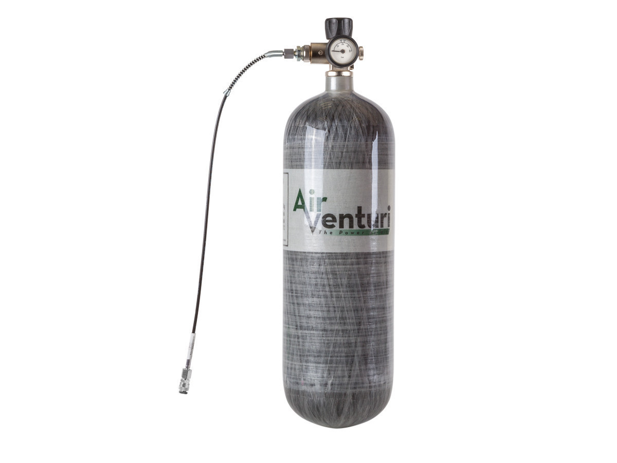 Refurbished Air Venturi Carbon Fiber Tank, 4500 PSI, 74 Cu Ft DOM 09/20