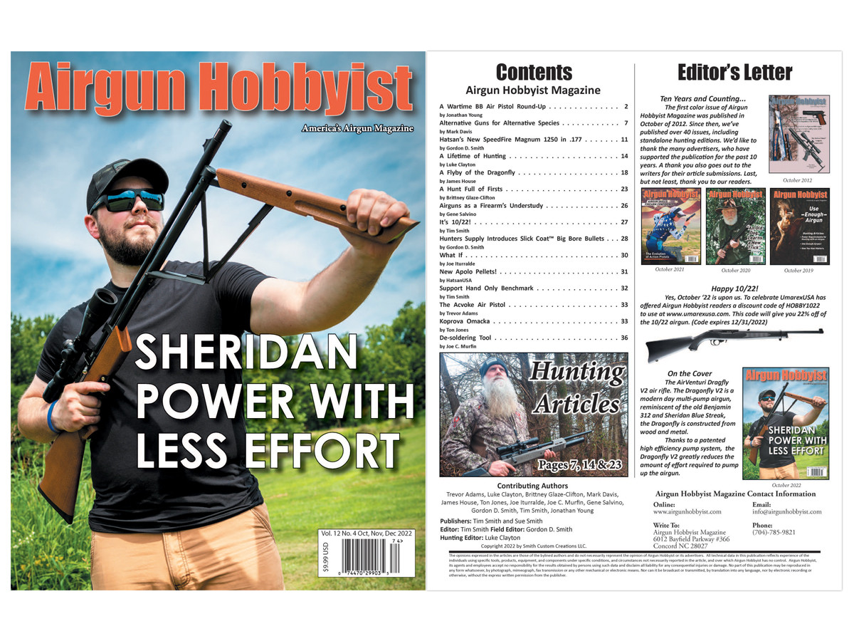 Airgun Hobbyist Magazine 4th Qtr. 2022