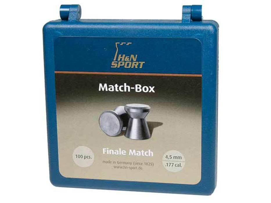 H&N Finale Match Pellet Box, Holds 100 .177-Cal Wadcutter Pellets