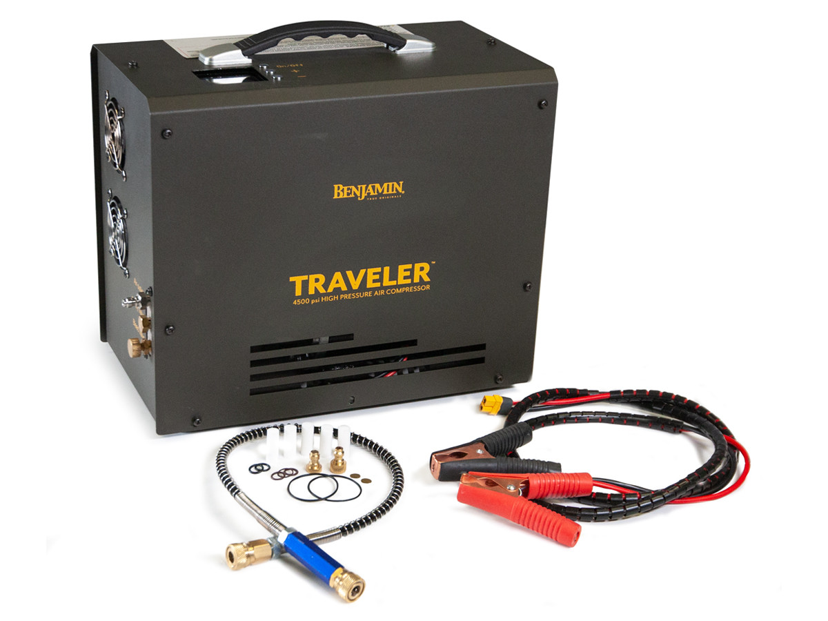 Benjamin Traveler 4500 PSI Portable Compressor, Digital Gauge