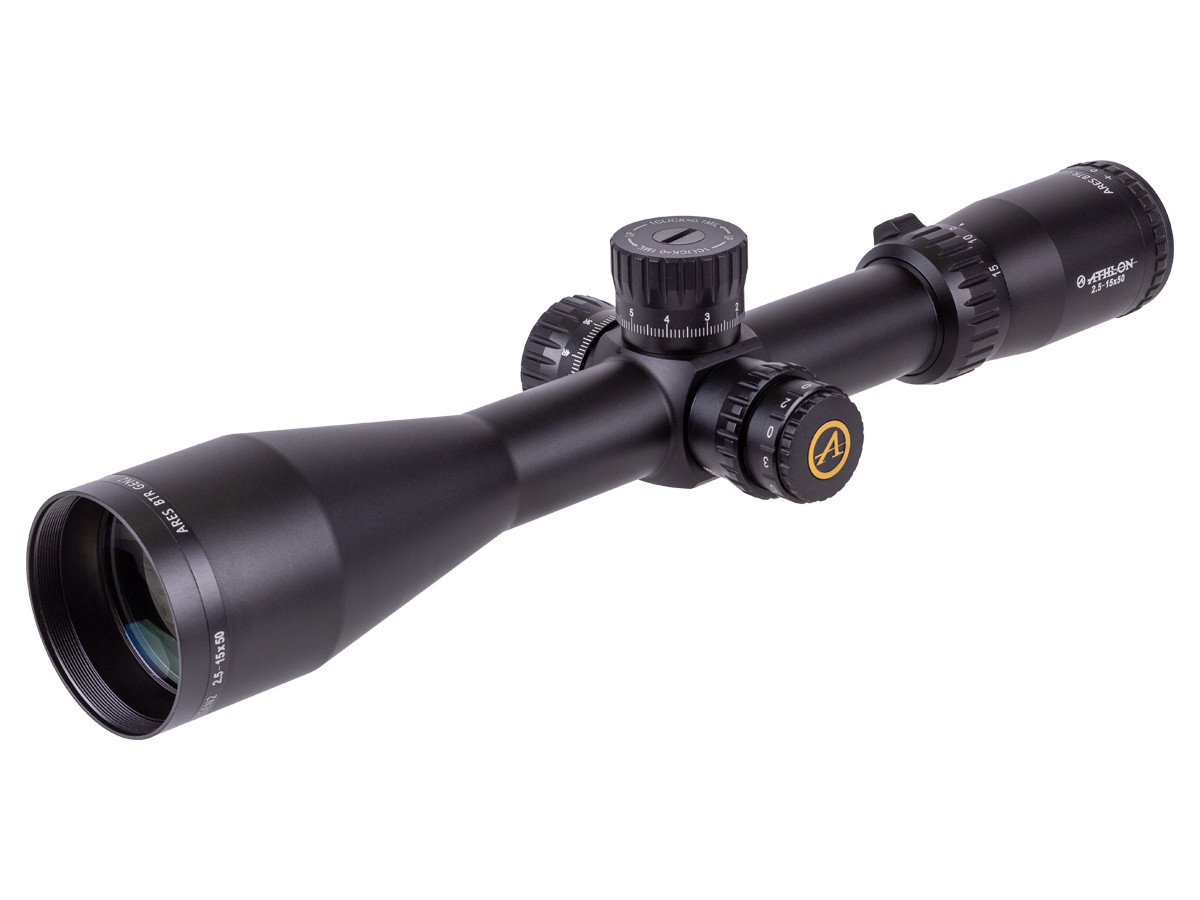 Athlon Optics 2.5-15x50 Ares BTR GEN2, APLR4 FFP, 1/4MOA, 30mm Tube