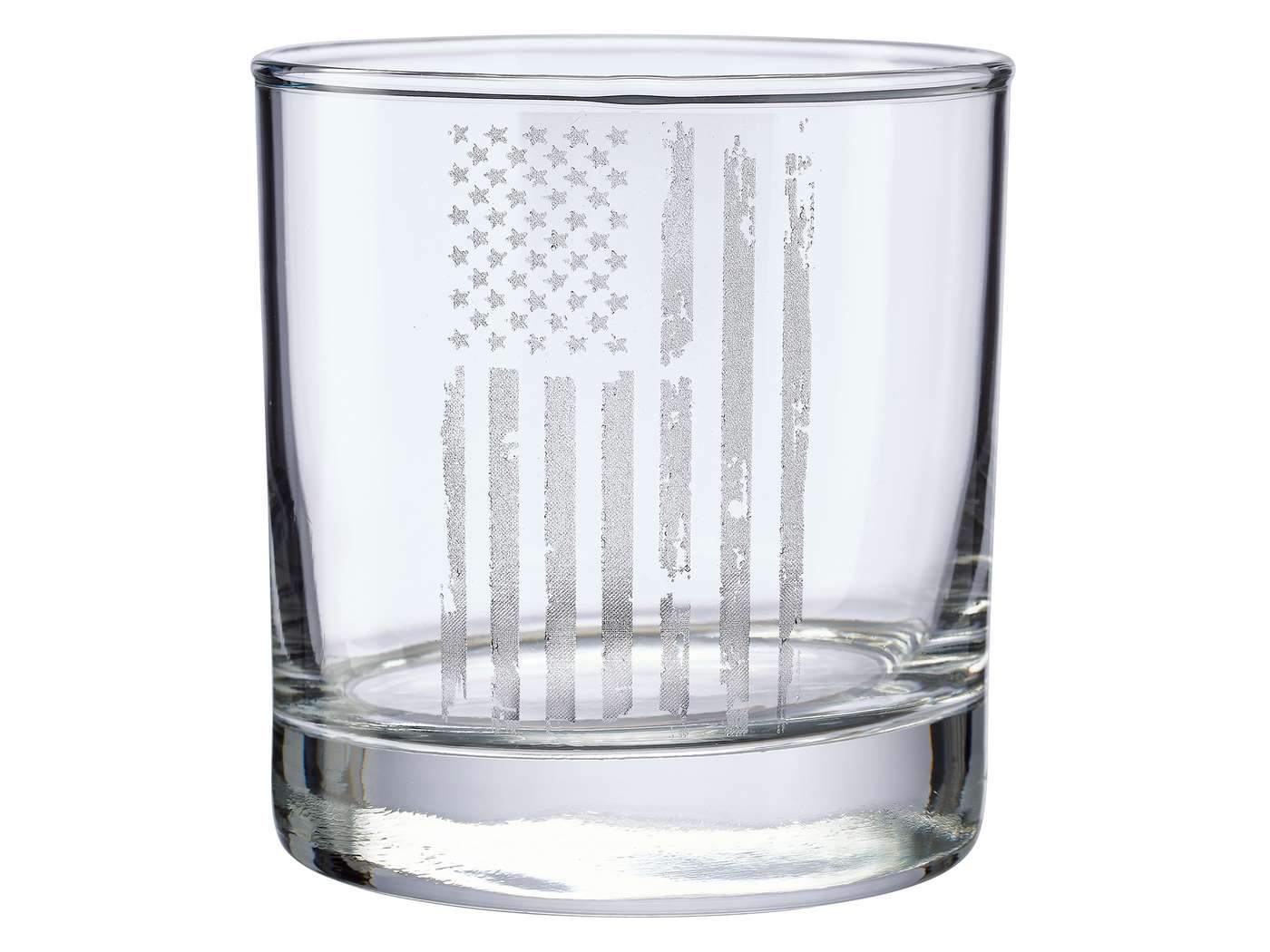 Benshot Patriotic Flag 11oz Rocks Glass