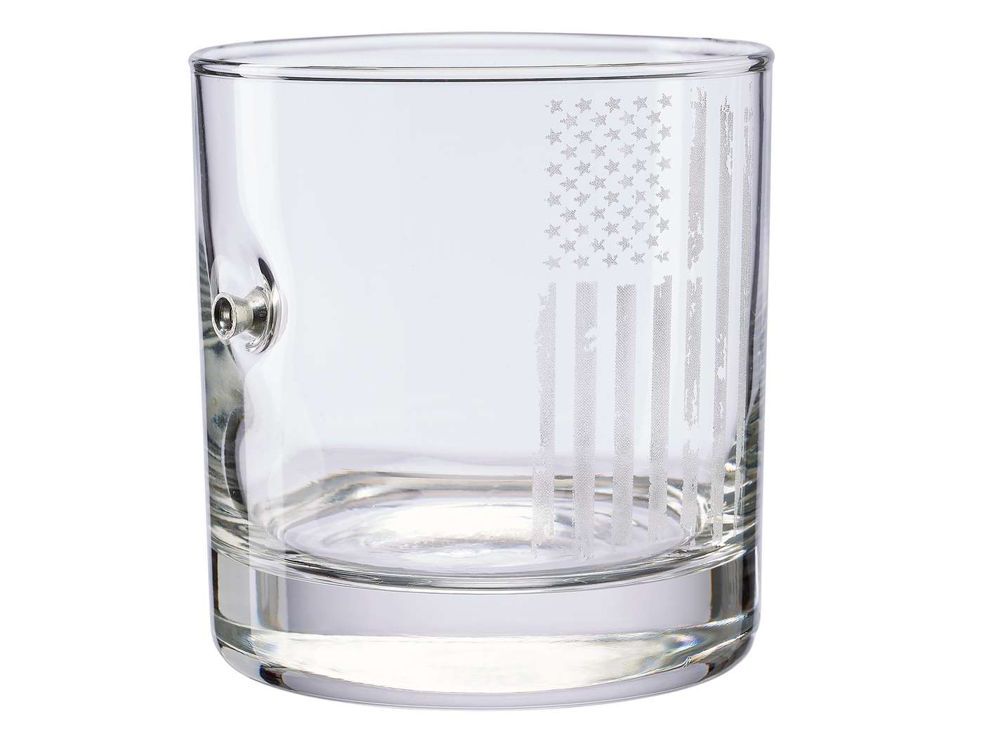 Benshot Patriotic Flag with Pellet 11oz Rocks Glass