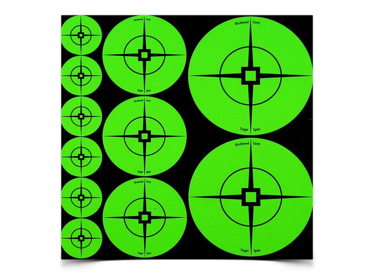 Birchwood Casey Assorted Crosshair Target Spots, Green