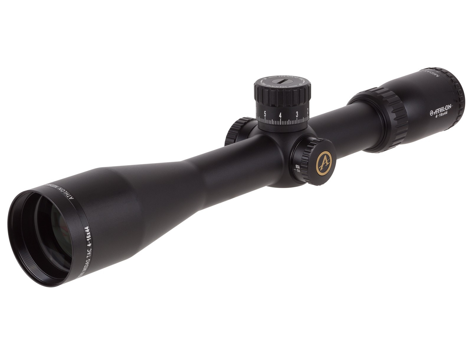 Refurbished Athlon 4-16x44 AO Midas TAC Rifle scope, APRS3 FFP MIL Reticle, 0.1 Mil, 30mm Tube