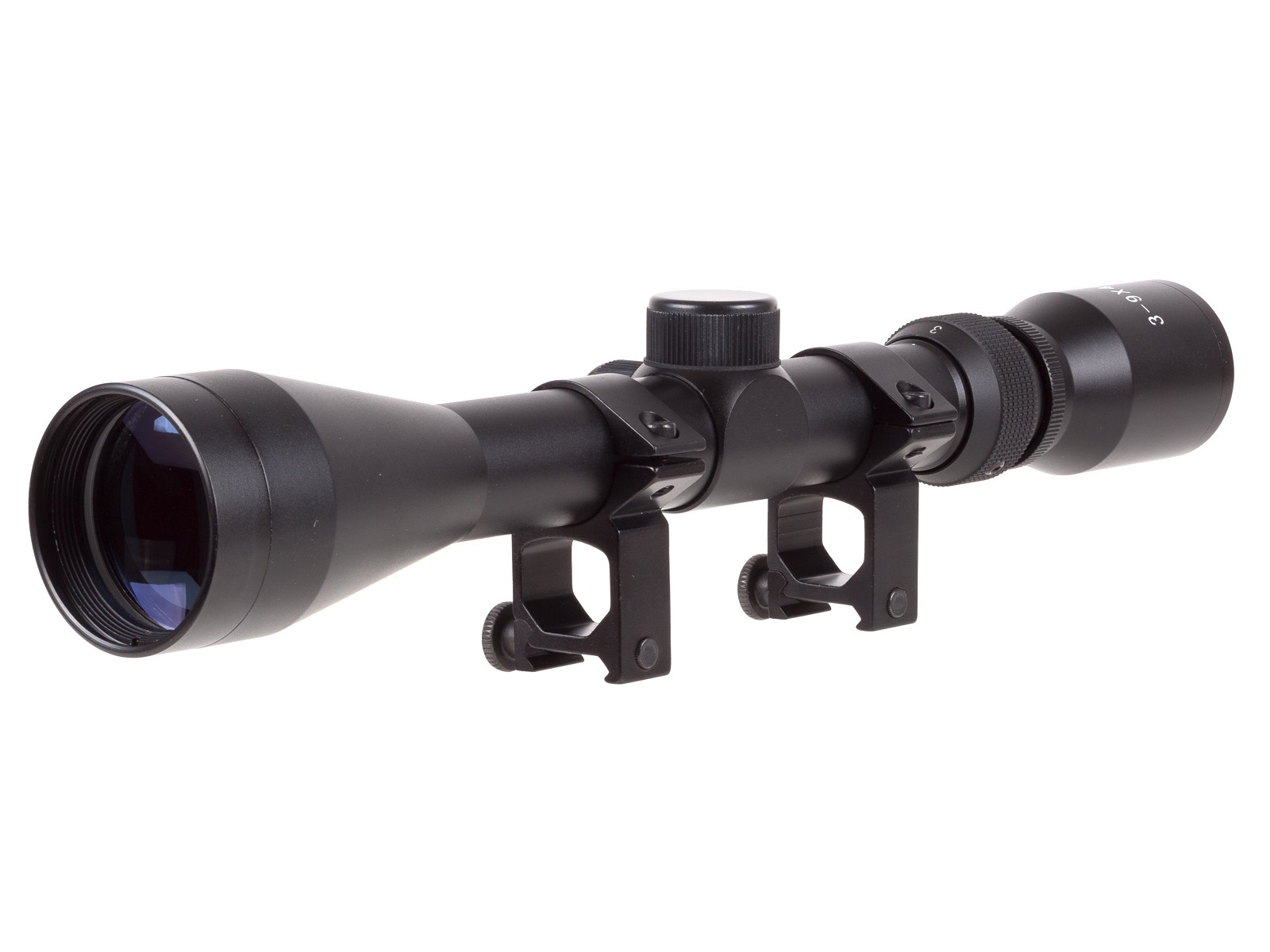 JB Unicorn 3-9x40 Scope, 1" Tube, See-Thru Weaver Rings