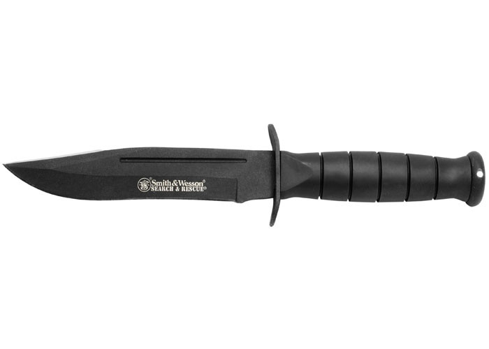 Smith & Wesson Search & Rescue Knife, 5.88" Non-Serrated Clip Point Blade, Fixed
