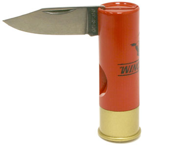 Winchester Shotgun Shell Knife, Folding, Plain