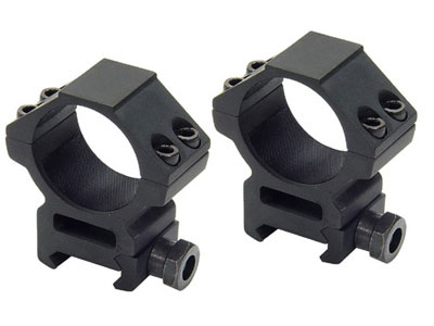 Leapers 30mm Rings, Medium, Weaver Mount, See-Thru