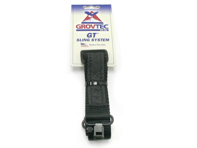 GrovTec Mountaineer Rifle Sling & Swivels, 48x1.25, Black