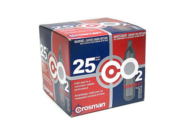 Crosman 12 Gram CO2, 25 Cartridges