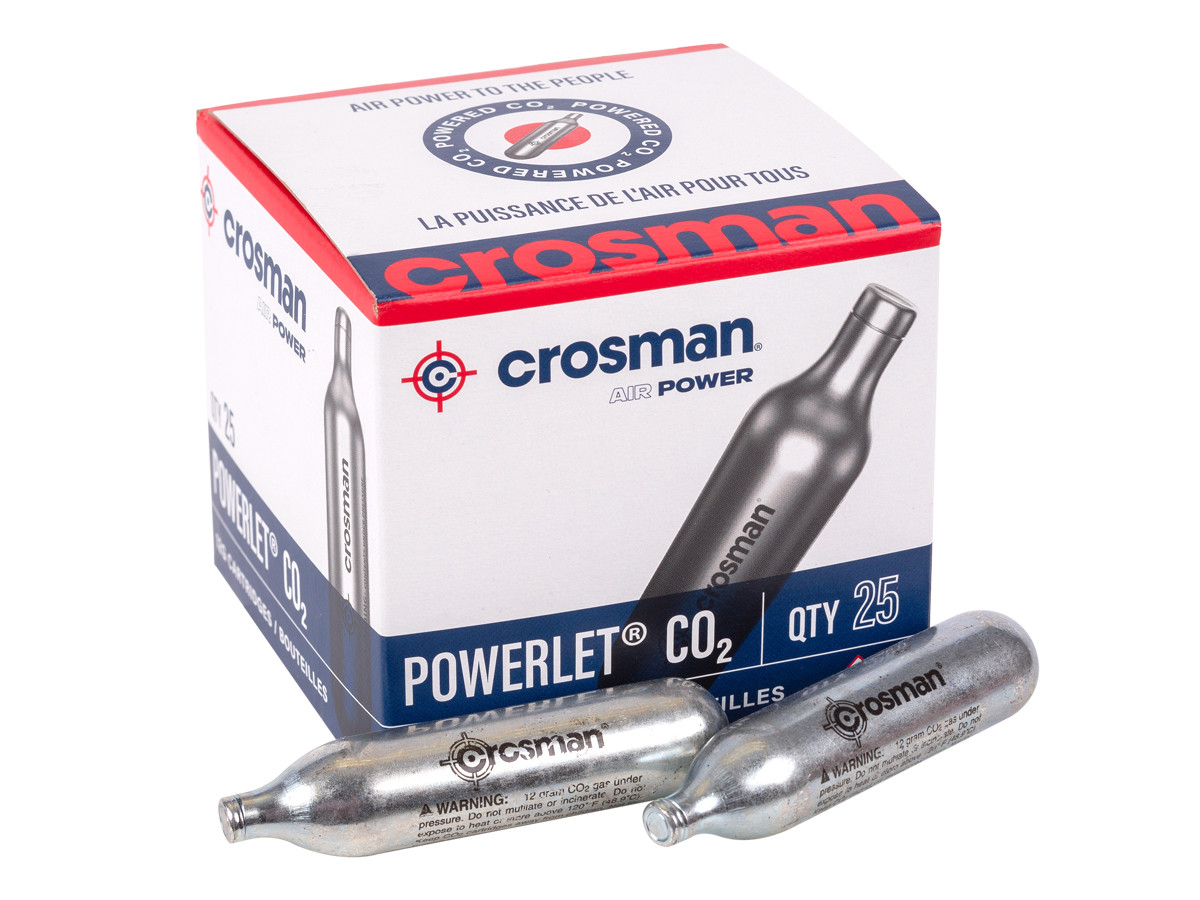 Crosman 12 Gram CO2, 25 Cartridges