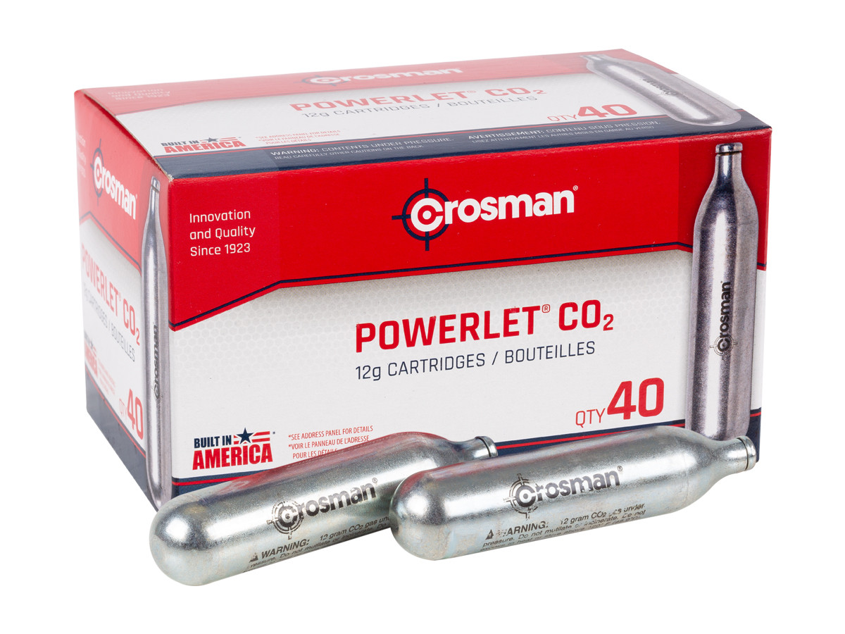 Crosman 12 Gram CO2, 40 Cartridges