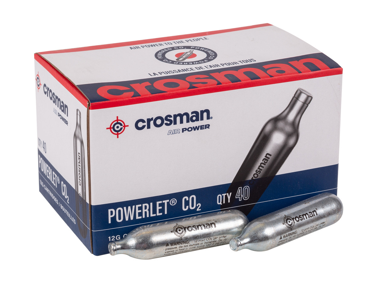 Crosman 12 Gram CO2, 40 Cartridges