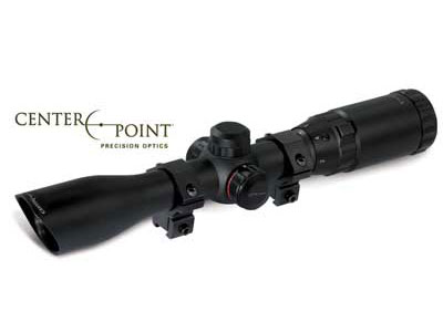 CenterPoint Adventure Class 2-7x32 Rifle Scope, Illuminated Mil-Dot Reticle, 1/4 MOA, 1" Tube, Weaver Rings