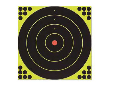 Birchwood Casey Shoot-N-C Bullseye Targets, 12, 5 Targets + 120 Pasters