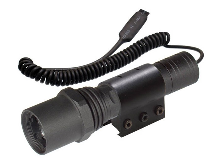 UTG Xenon Tactical Flashlight, 95 Lumens, 3 Functions, Weaver Mount, Handheld