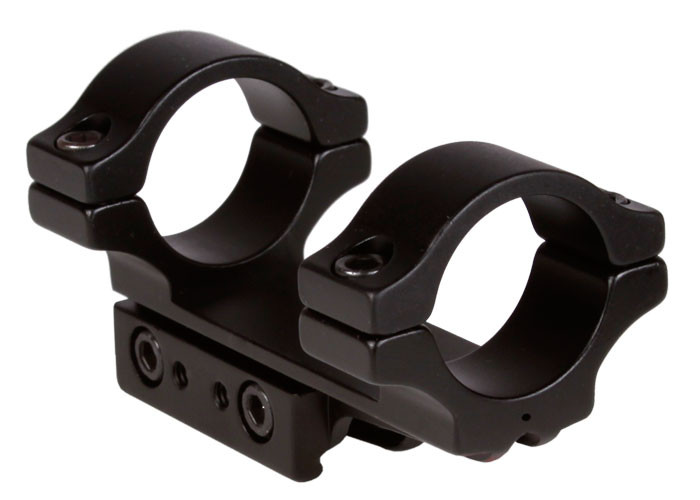 BKL 1-Pc Mount, 1" Rings, 3/8" or 11mm Dovetail, 3" Long, Matte Black