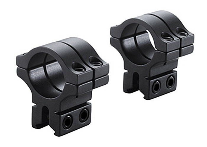 BKL 1 Rings, 3/8 Or 11mm Dovetail, Double Strap, Matte Black