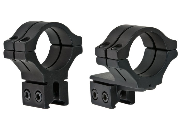 BKL 30mm Rings, 3/8" or 11mm Dovetail, Double Strap, Offset, Matte Black
