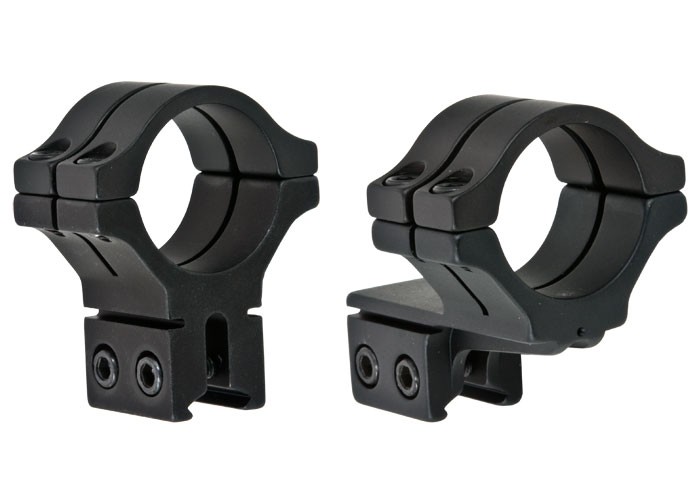 BKL 30mm Rings, 3/8 Or 11mm Dovetail, Double Strap, Offset, Matte Black