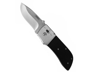 Seber Ratcheting Knife, 3" Locking Blade, Drop Point, Non-Serrated Edge