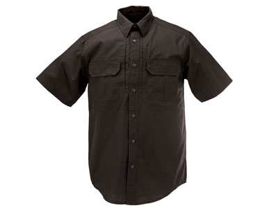 5.11 Tactical TacLite Pro Short Sleeve Shirt, Black, Large