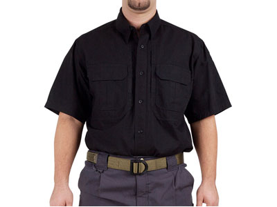 5.11 Tactical Short Sleeve Cotton Shirt, Black, Medium