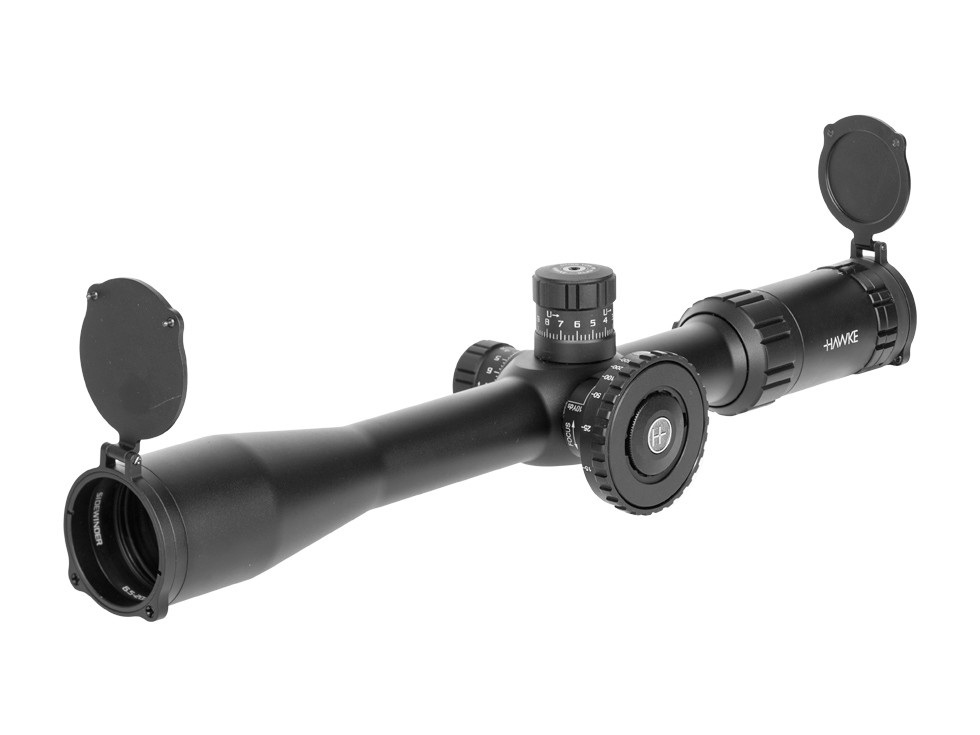 Hawke Sport Optics 6.5-20x42 AO Sidewinder Tactical Rifle Scope, Ill. 20x Half Mil-Dot Reticle