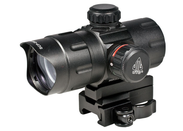 1x32.5mm ITA Combat Red/Green Dot Sight, 1/2 MOA, 38mm Tube, Riser, Quick-Detach Weaver/Picatinny Mount