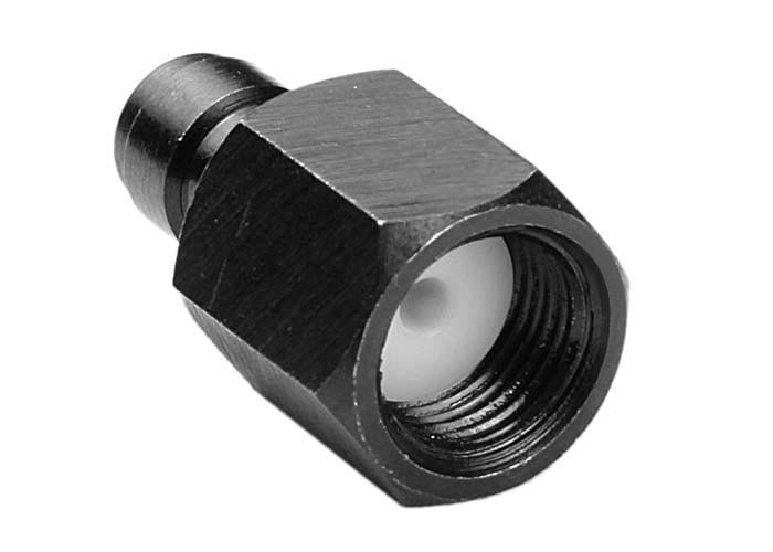 Air Venturi Male Quick-Disconnect, 1/8 BSPP Female Threads, Steel, Rated to 5000 PSI, Incl. Delrin Seal