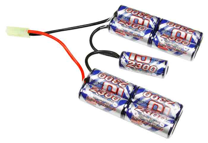 Intellect 10.8 V 2300mAh Battery, NiMH, Mini-Tamiya Female Plug, Medium Nunchuck