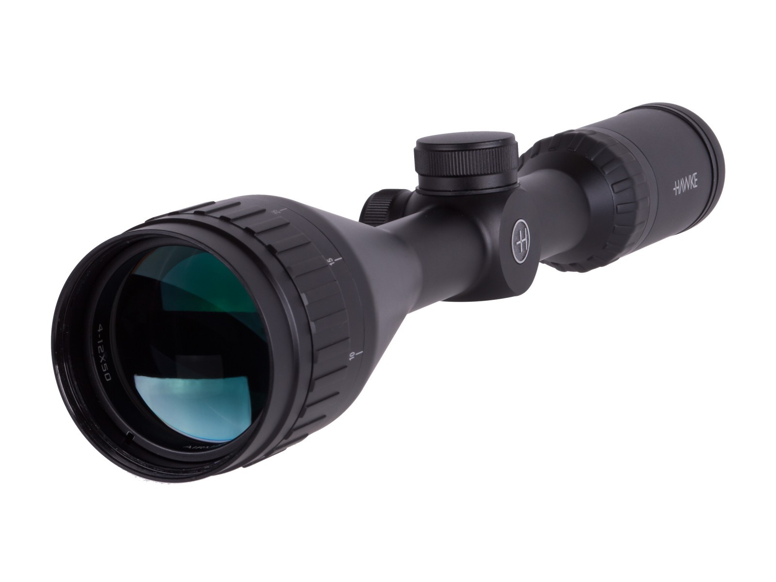 Hawke Sport Optics Airmax 4-12x50 AO Rifle Scope, AMX Reticle, 1/4 MOA, 1 Tube